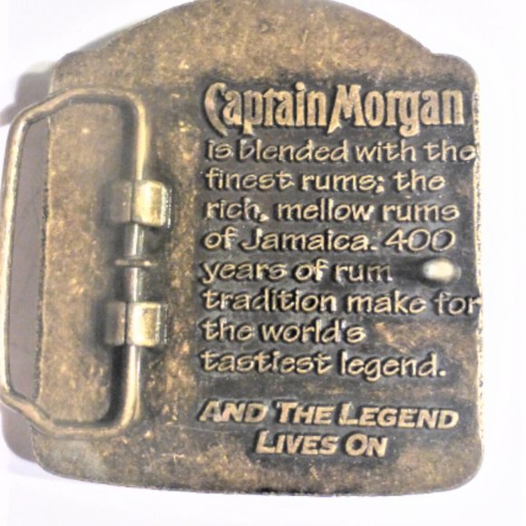 Expired RARE Vintage CAPTAIN MORGAN Belt Buckle in Package Original Brand Rum - Picture 4 of 7